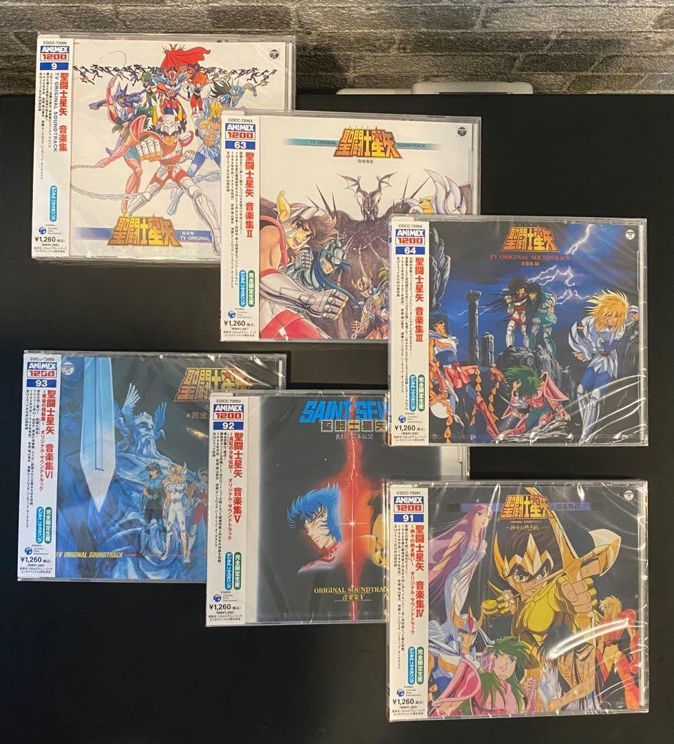 Saint Seiya Set of 6 CDs Original Soundtrack Music Collection Vol. 1 ~ 6