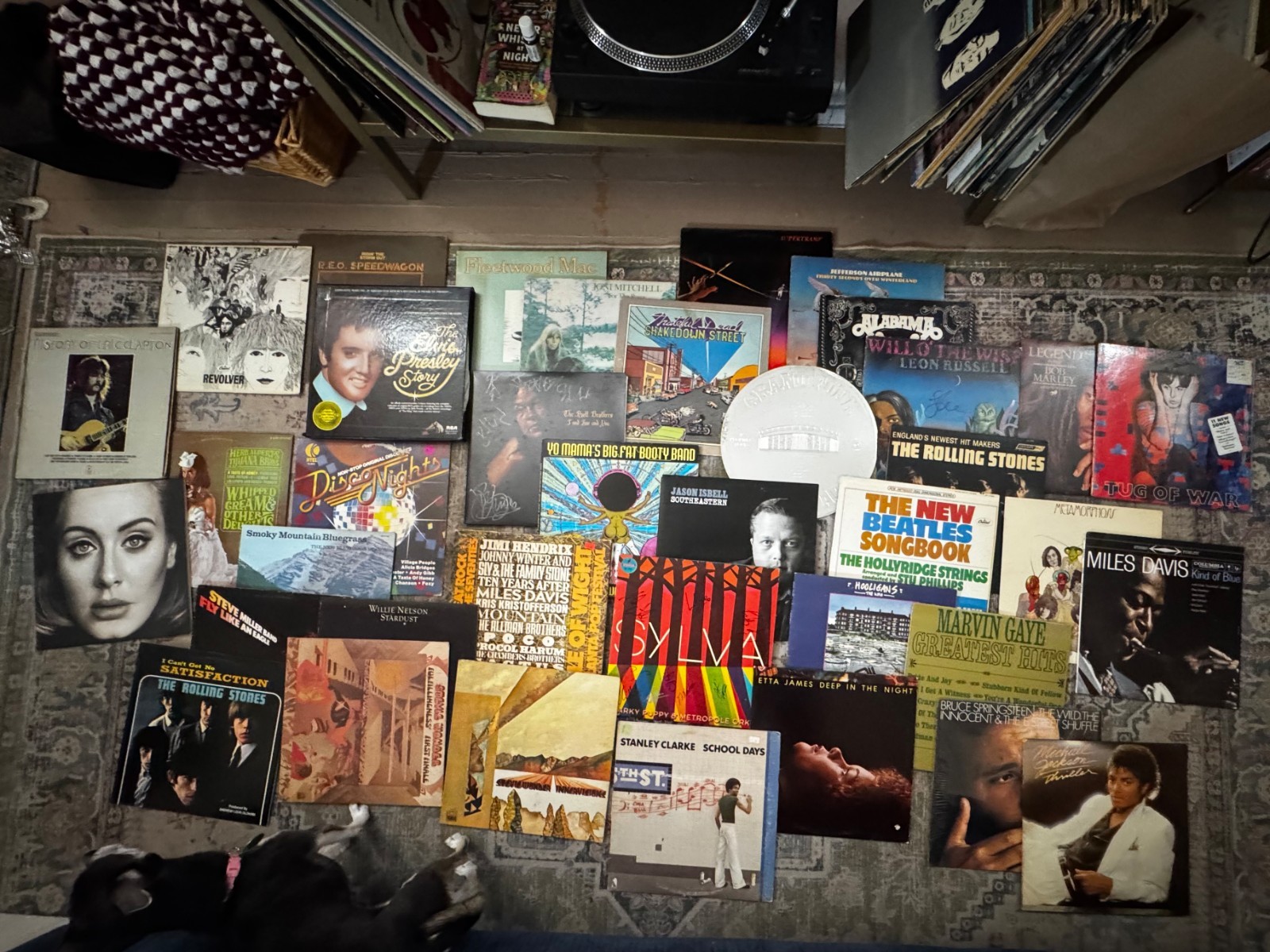 70 Vinyl Records- Curated Vintage + Modern Record Collection (Lot)