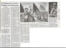 Phil Wiggins Obituary - New York Times 5/14/24- Magic on Harmonica picture