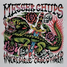 Messer Chups - The Incredible Crocotiger LP - Croco Skin Green Vinyl (Surf Rock picture