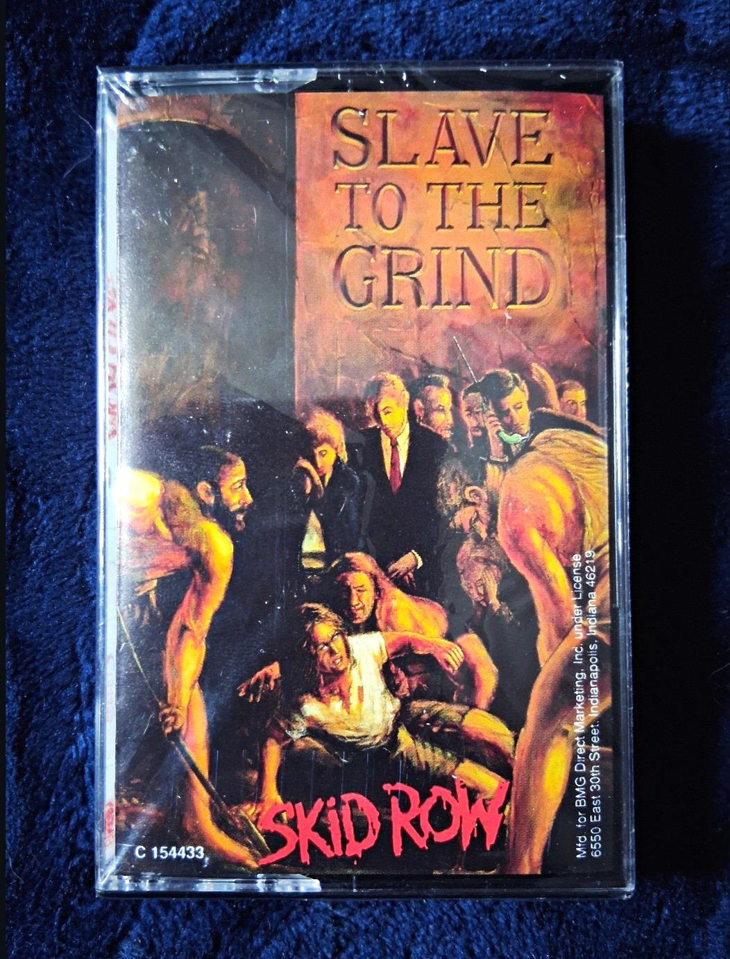 Skid Row Slave to the Grind Cassette 1991 Atlantic Cobalt Tape Club SEALED