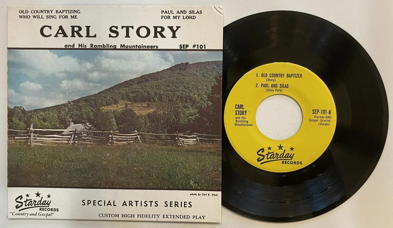 Carl Story Sings Four Inspirational Songs of Faith EP 45 rpm PS NM Starday