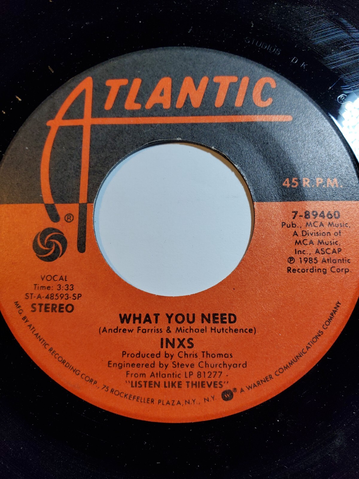 INXS -What you Need - Sweet as Sin - Atlantic 1980s VG+ F191