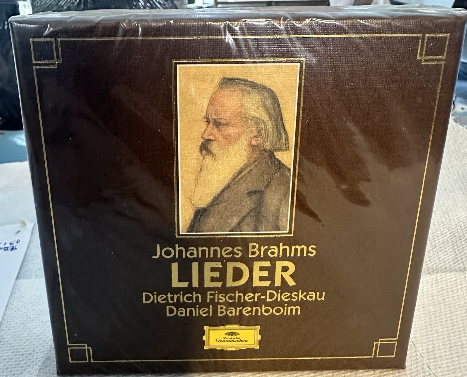 Deutsche Grammophon Brahms Lieder Fischer-Dieskau Barenboim CD Box 1983