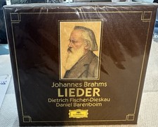 Deutsche Grammophon Brahms Lieder Fischer-Dieskau Barenboim CD Box 1983 picture