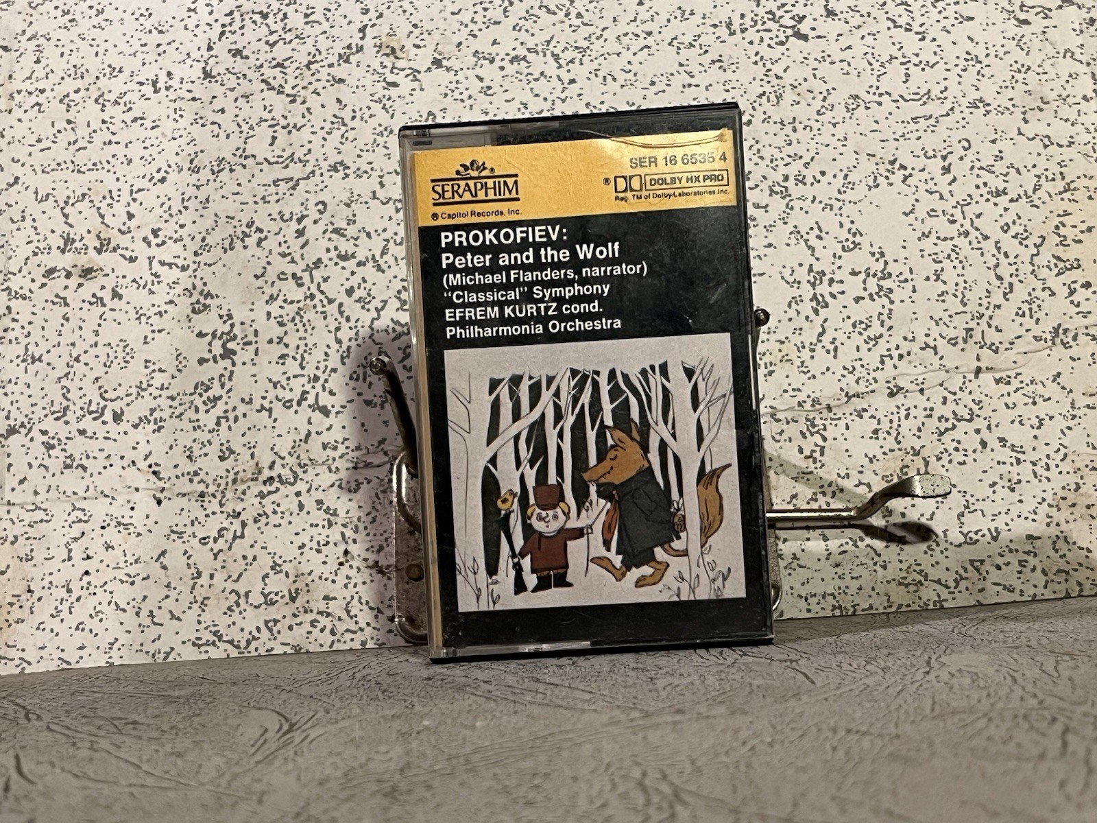 Prokofiev Peter and the Wolf Cassette Tape Seraphim Michael Flanders Efrem Kurtz