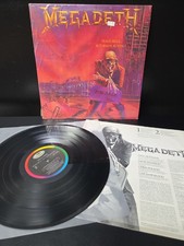 Megadeth Peace Sells Lp Vinyl OG 1986 1st Press Shrink/Insert EX/EX Wax picture