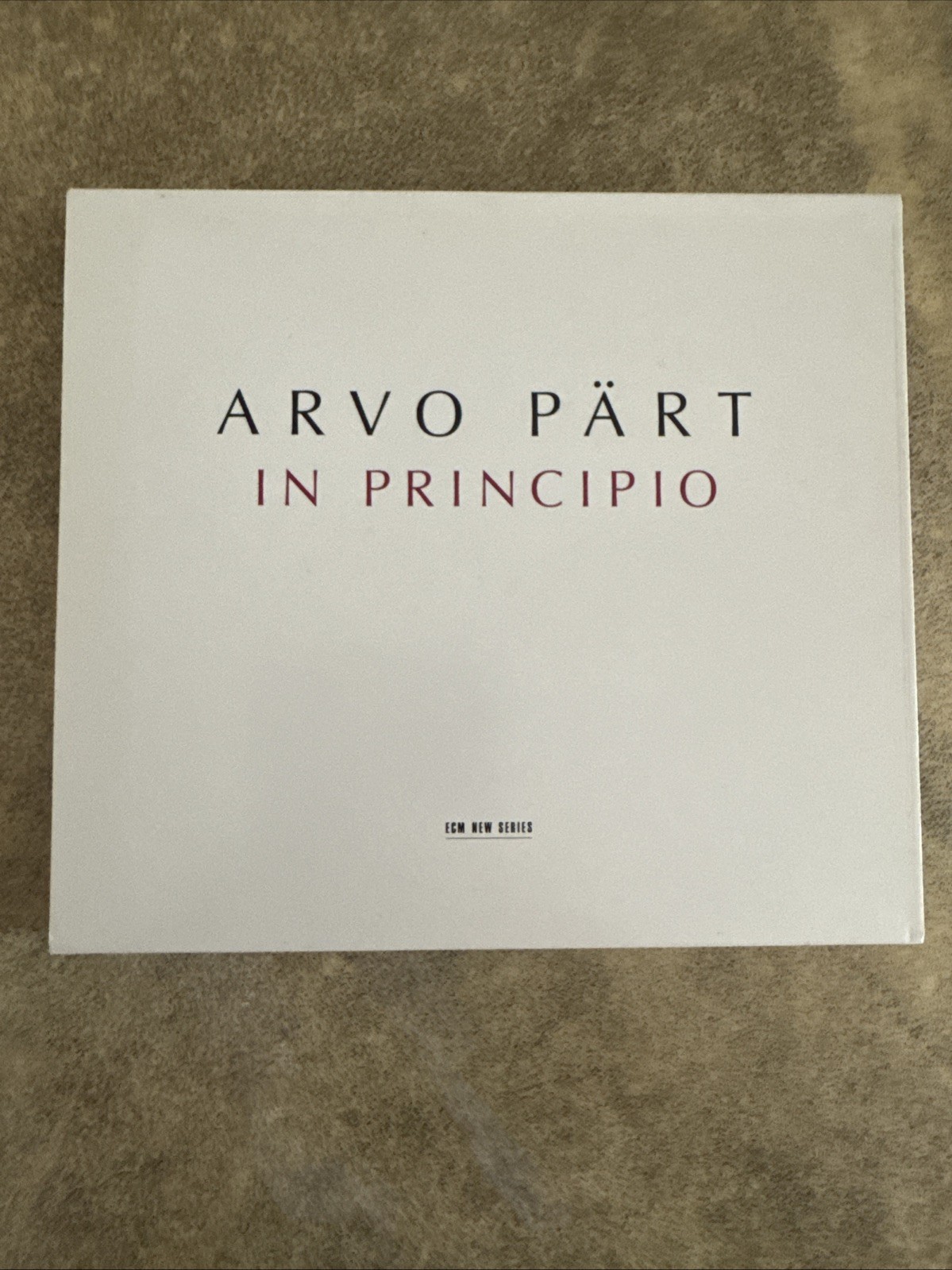 Arvo Pärt : Arvo Part: In Principio CD
