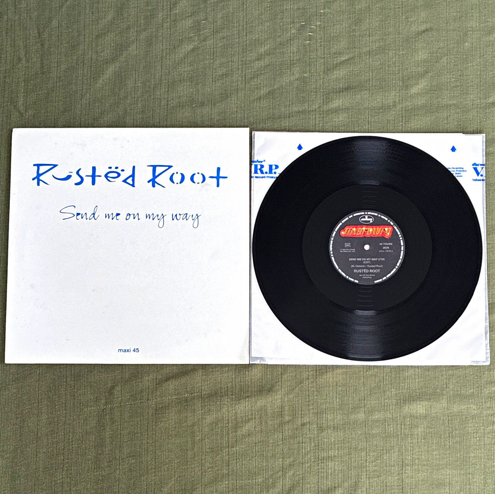 Rusted Root - Send Me On My Way (Maxi 12” Vinyl 1994 Import Mercury 2578) ~~ VG+