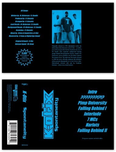 K-Otix - Spontaneity [New Cassette] Blue, Colored Cassette , Special Ed, Reissue
