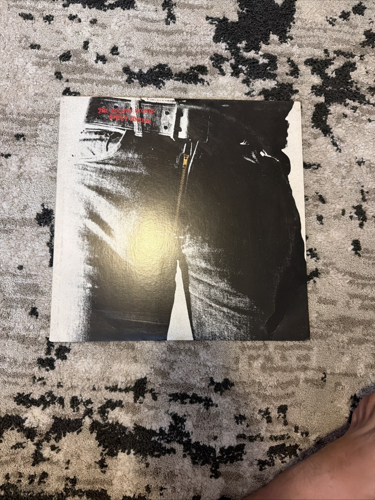 THE ROLLING STONES- STICKY FINGERS 1971 ANDY WARHOL ZIPPER COVER CLASSIC ROCK VG
