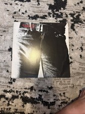 THE ROLLING STONES- STICKY FINGERS 1971 ANDY WARHOL ZIPPER COVER CLASSIC ROCK VG picture
