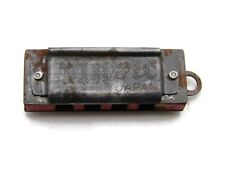 Music Lettered Harmonica Japan Silver Tone picture