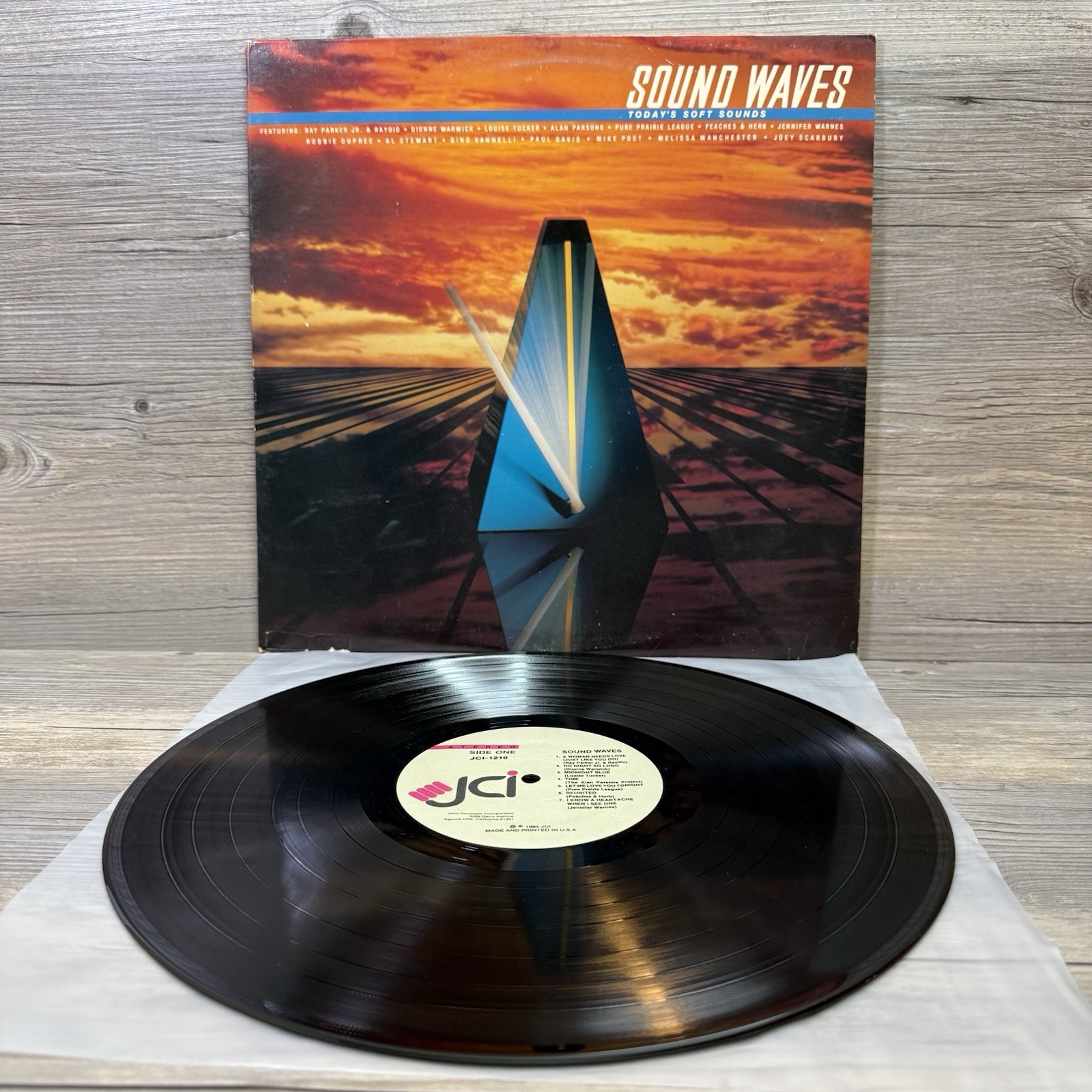 Sound Waves Today\'s Soft Sounds (Record, 1984) JCI-1210 Ultrasonic Cleaned LP