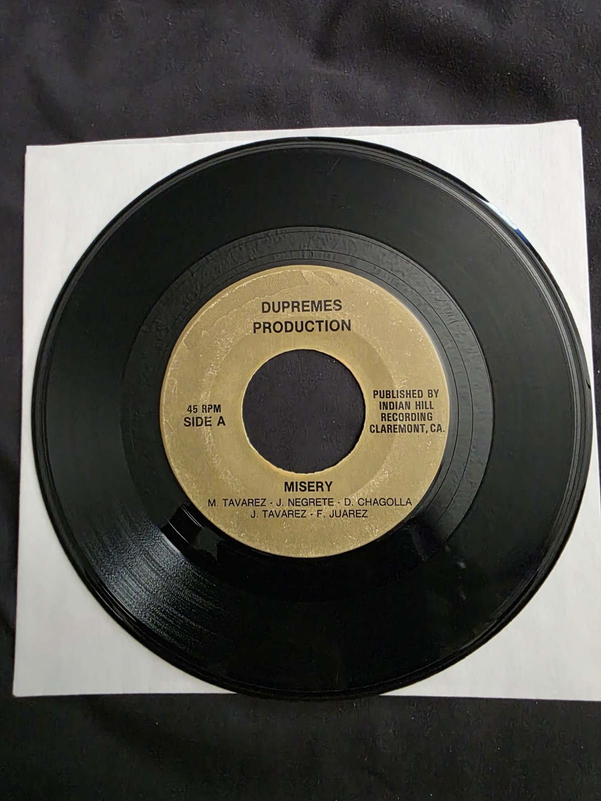 Thee Dupremes, Misery - Madison Street Chicano Soul 45 Vinyl Records