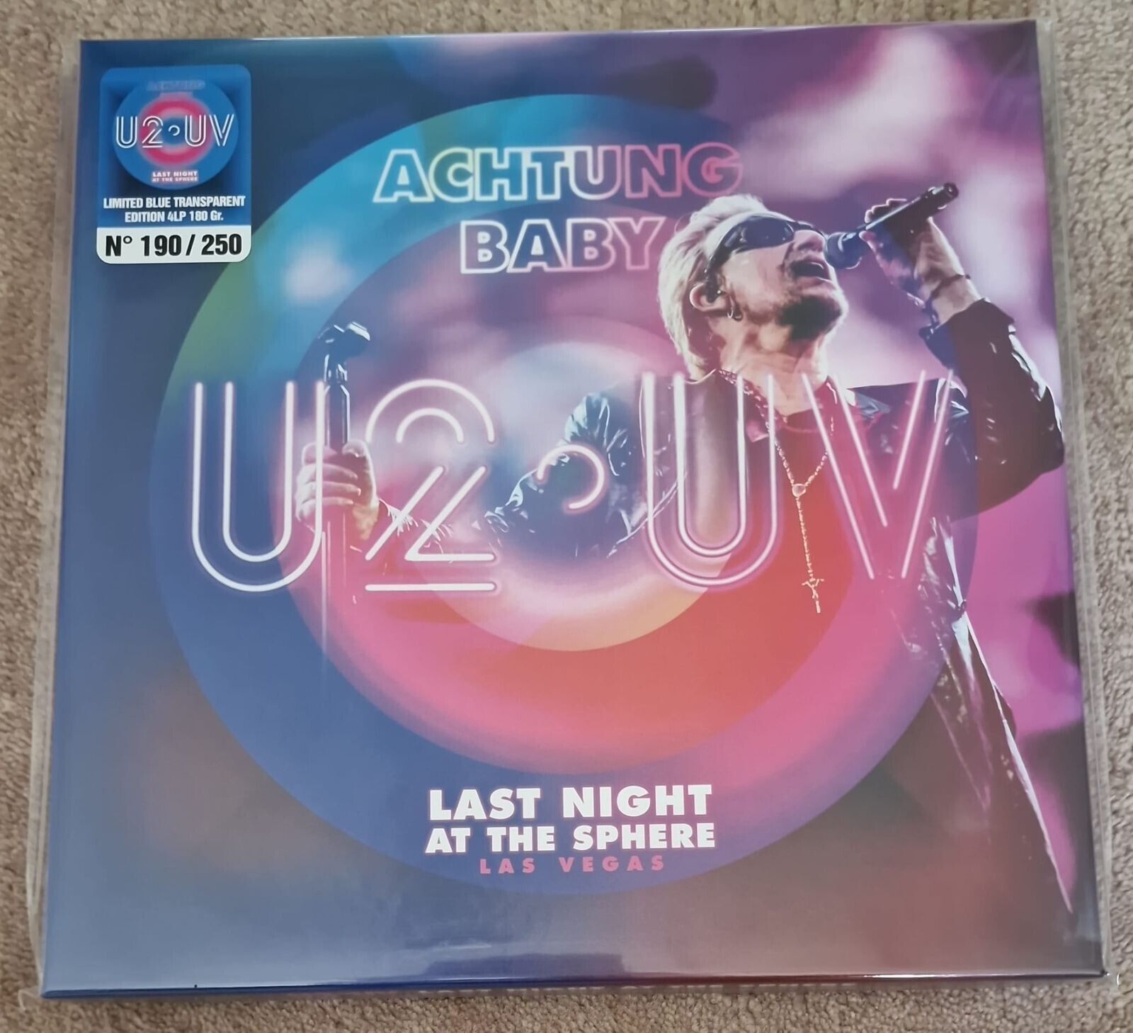 U2 New THE FINAL NIGHT AT SPHERE 4LP on hand vinyl