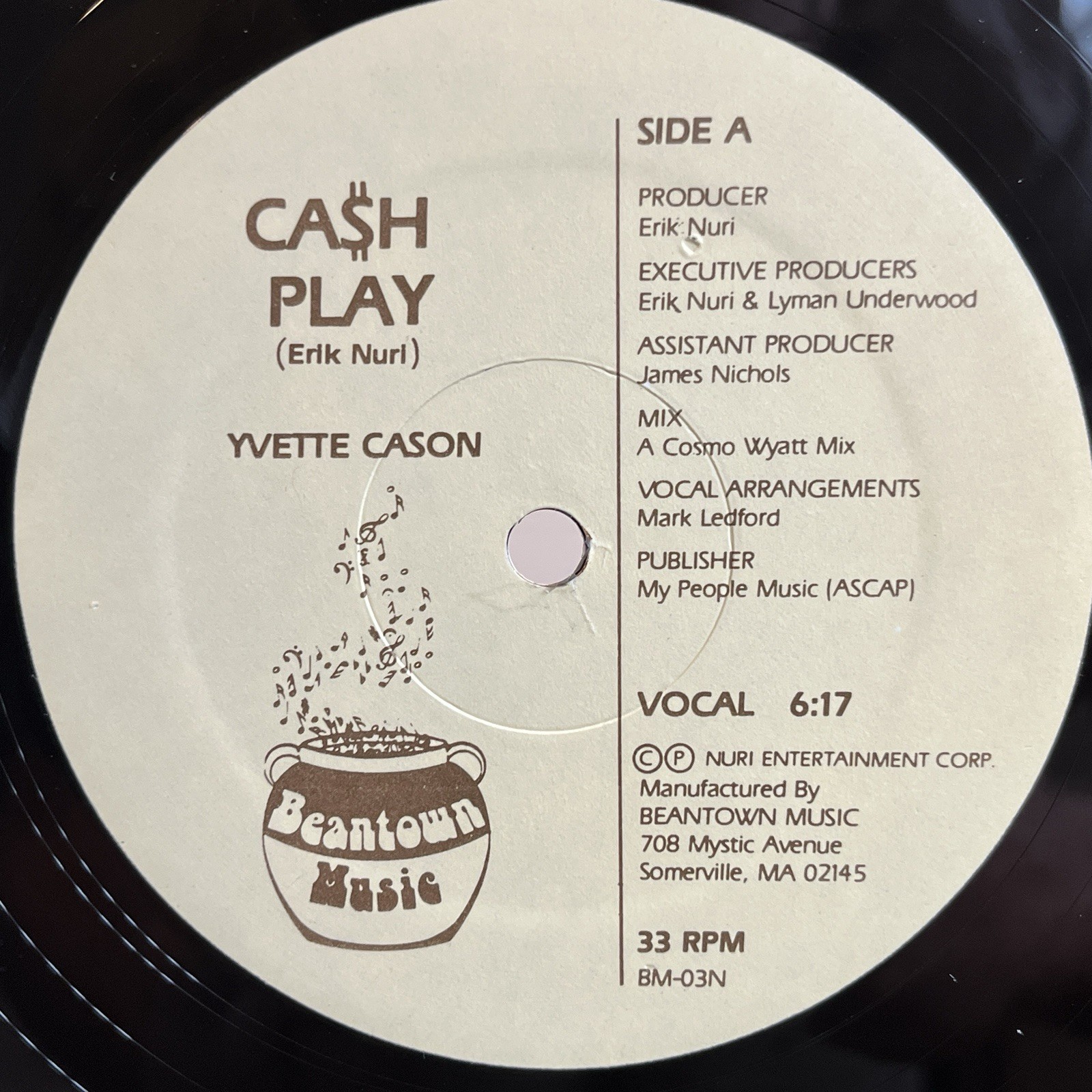 Yvette Cason – Ca$h Play • Rare Modern Soul 45 • Beantown Hear