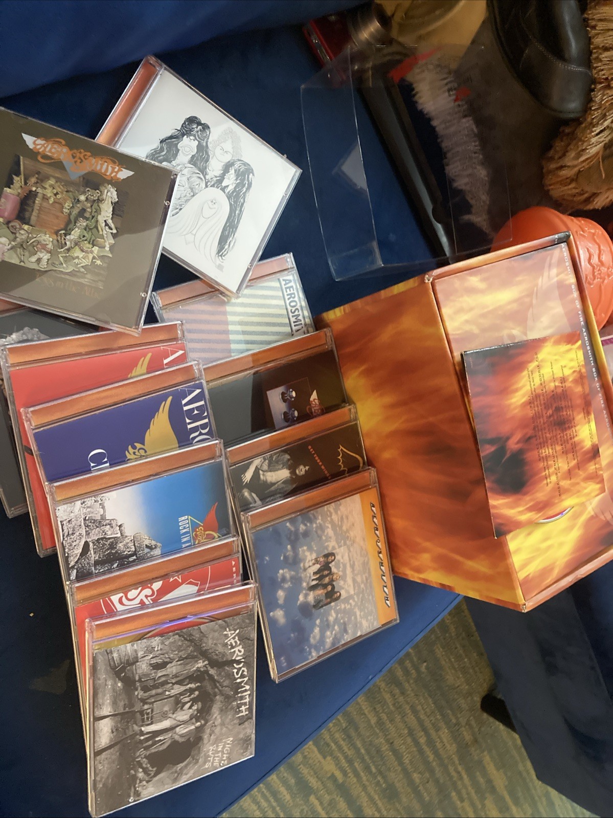 13 CD Set Aerosmith Box Of Fire 1st 12-Albums + Bonus Tracks Rocks Live Limited