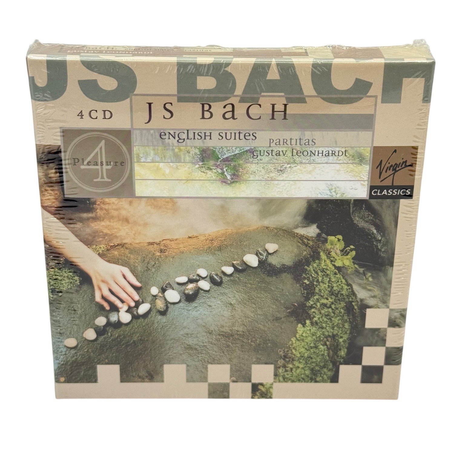 JS Bach English Suites Partitas Gustav Leonhardt 4-CD Virgin Classics Sealed New