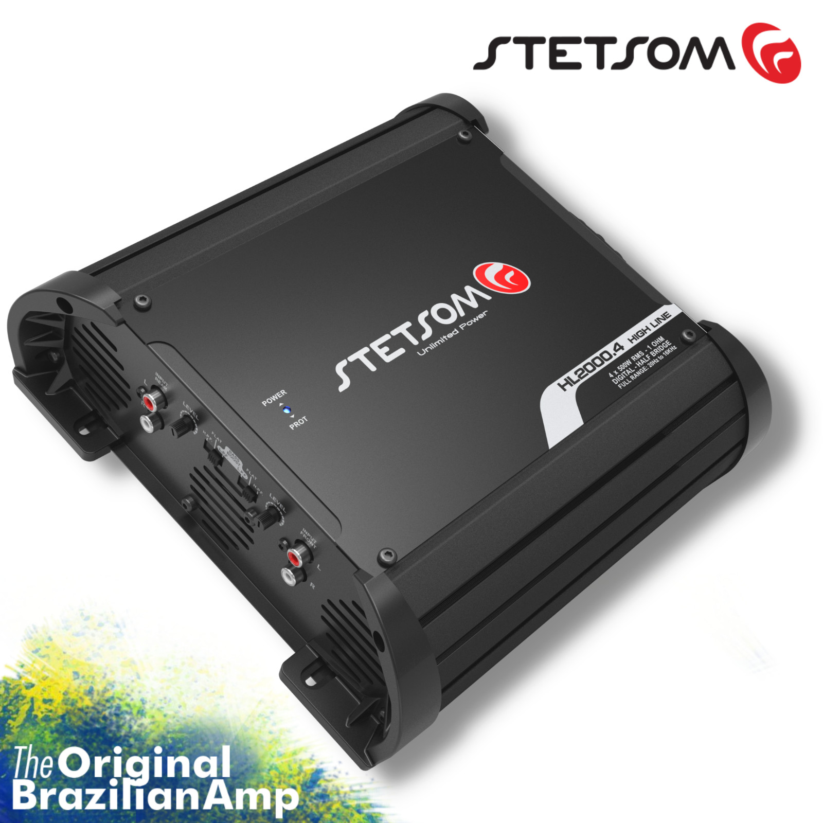 STETSOM HL 2000.4 2000W RMS 4 Channel Full Range Class D Digital Amplifier