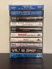 Mixed Lot 10 Vtg Tejano Cassettes La Mafia Mazz Ram Herrera La Sombra picture