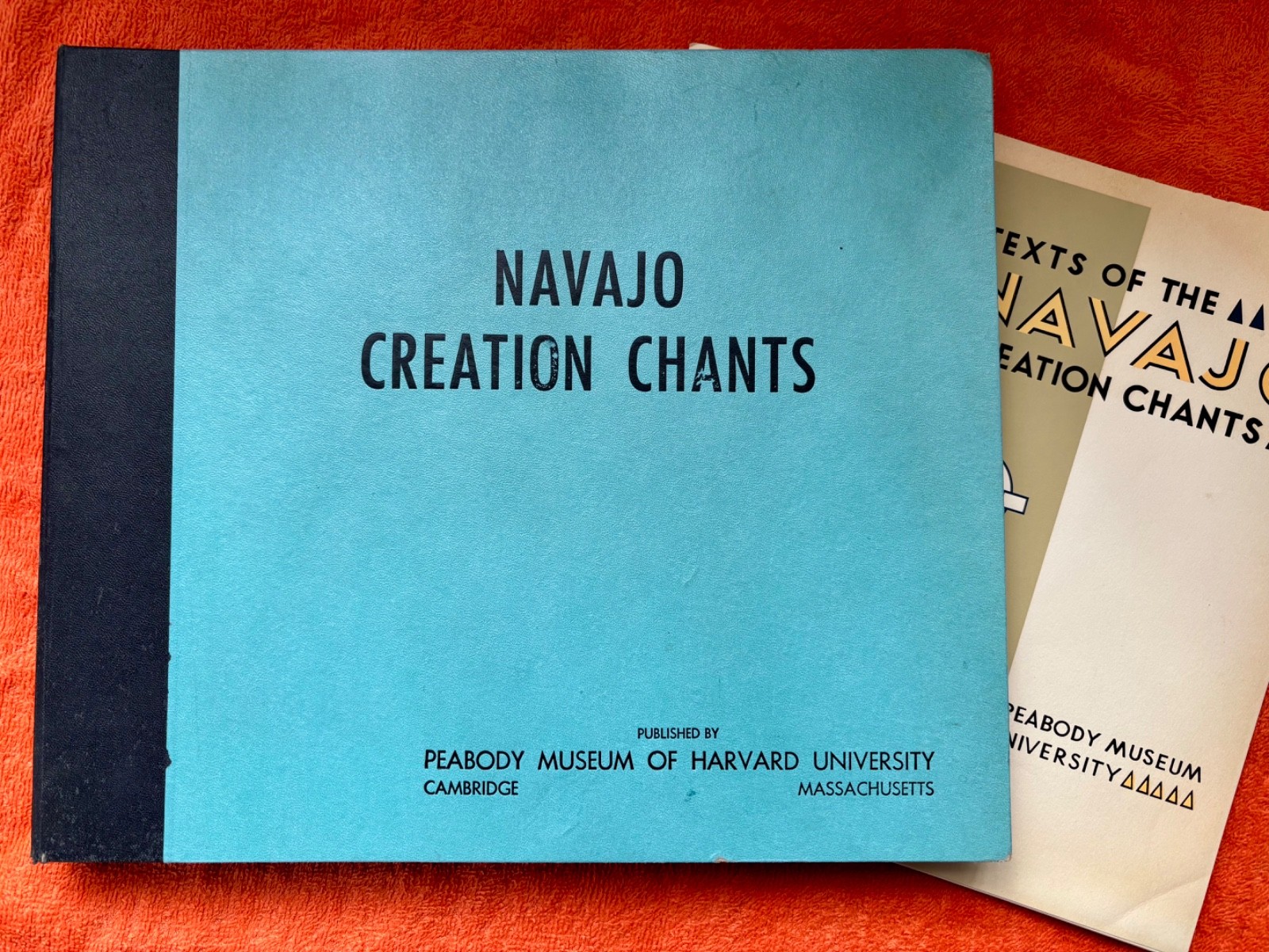 NAVAJO CREATION CHANTS 5x78 Set w/Booklet Harvard University Native American