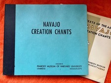 NAVAJO CREATION CHANTS 5x78 Set w/Booklet Harvard University Native American picture