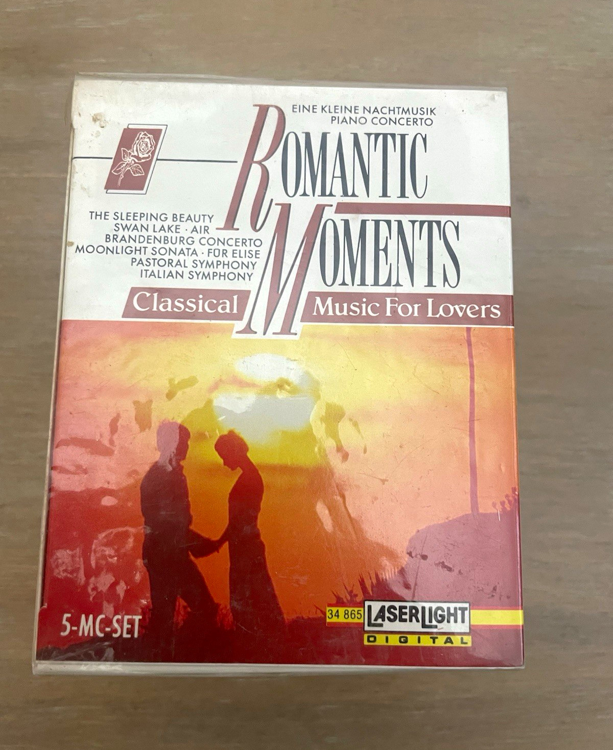 LaserLight Romantic Moments Music For Lovers 5 Cassette Box Set 1992 Vintage NEW