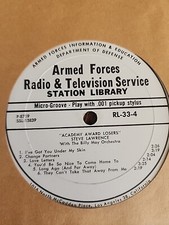 Steve Lawrence Academy Award Losers ARMED FORCES vinyl rare picture