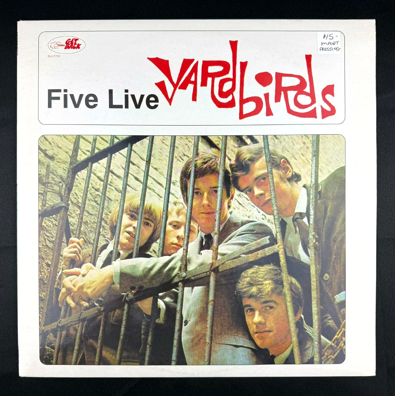 The Yardbirds Five Live Yardbirds Get Back vinyl record LP Classic Rock NM