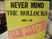 SEX PISTOLS Never Mind The Bollocks 1986 UK VINYL LP & MISPRINTED SLEEVE in USA picture