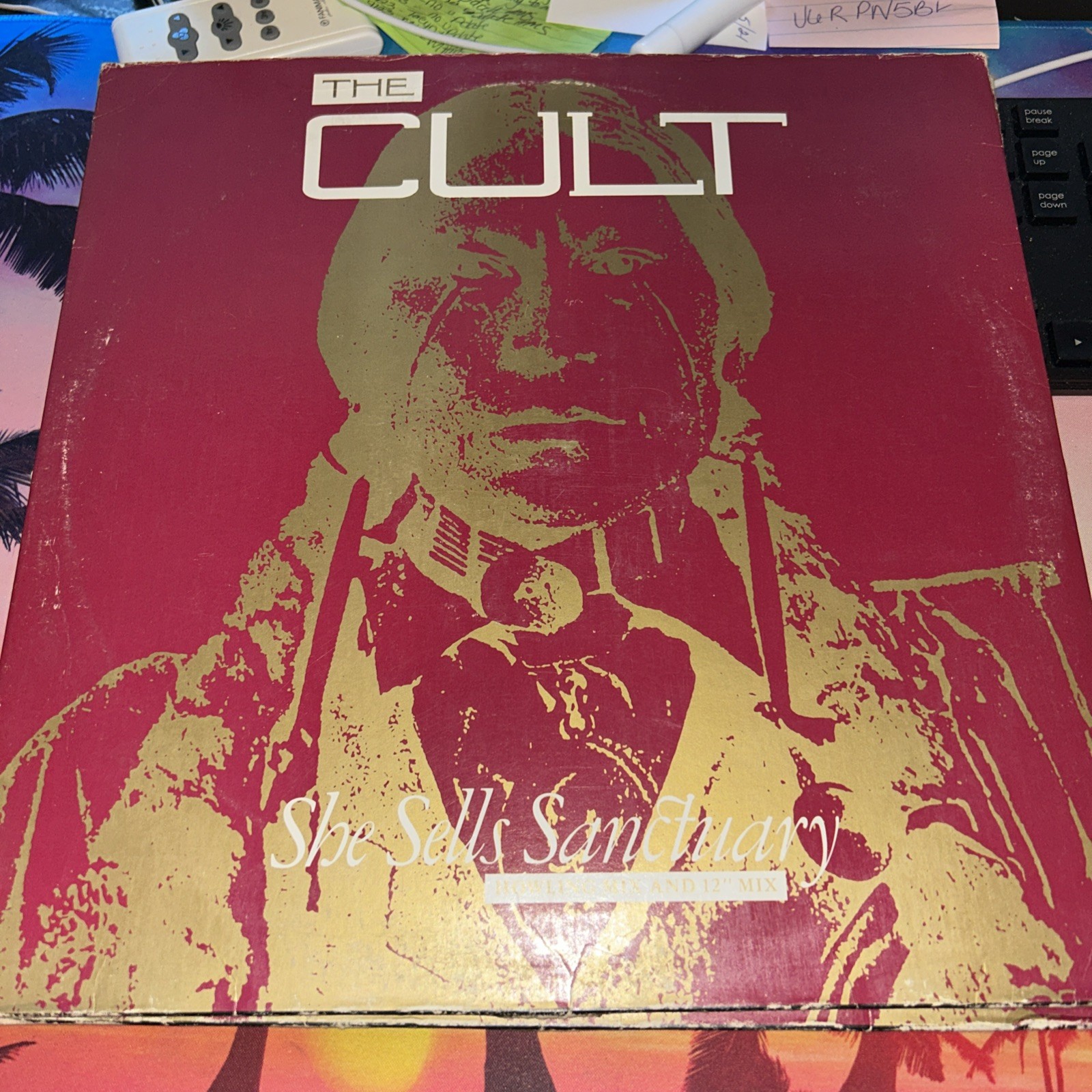 The Cult She Sells Sanctuary Howling Mix vinyl 12in 45rpm VG/VG+ 