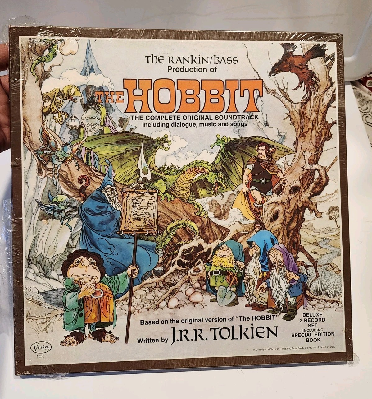 Rankin/Bass The Hobbit Vinyl Record 2xLP 1st Orig Press 1977 SEALED NEW SHRINK