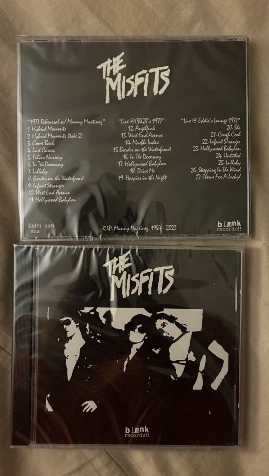 Misfits Manny Tapes CD Samhain Danzig Cbgbs Horror Punk Necros Hardcore