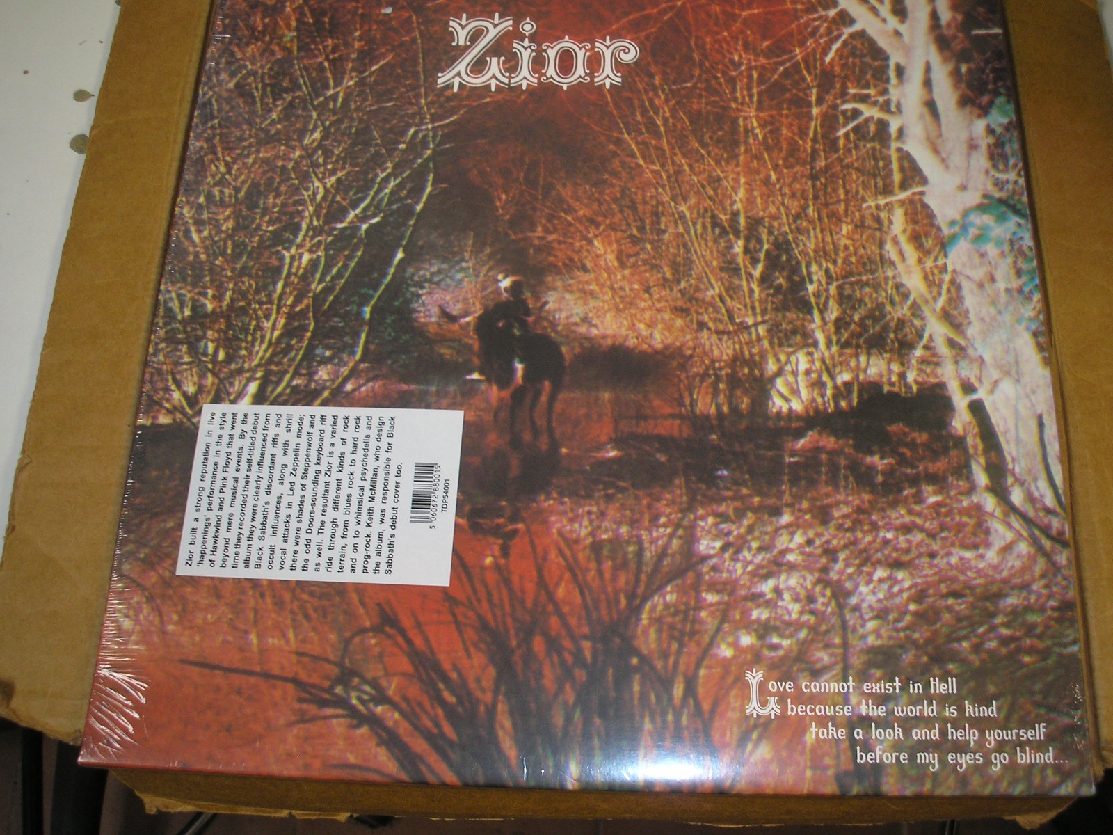 Zior - s/t LP new sealed Trading Places reissue psych hard rock