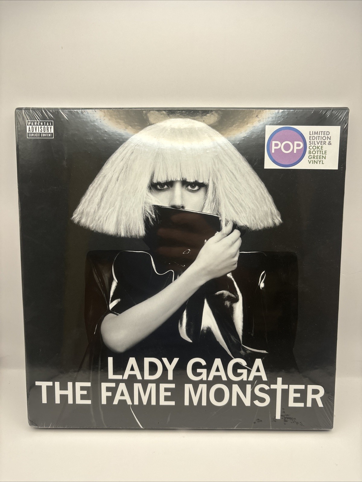 LADY GAGA The Fame Monster Silver & Coke Bottle Clear Colored Vinyl 3LP