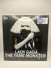 LADY GAGA The Fame Monster Silver & Coke Bottle Clear Colored Vinyl 3LP picture