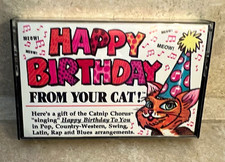 Vintage 1993 Catnip Chorus Happy Birthday From Your Cat Cassette Tape VGUC picture