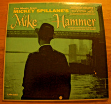 MIKE HAMMER ~ MICKEY SPILLANE~ SOUNDTRACK~ 1959 MONO LP ~ RECORD EX  COVER EX picture