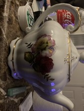Vintage Music Ceramic Tea Pot Tea For Two Lift Tune Mechanism Works picture