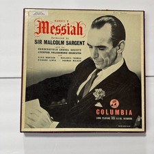 Handel Messiah Sir Malcolm Sargent Columbia 33CX 1146-48 UK 3LP Vinyl Box Set VG picture