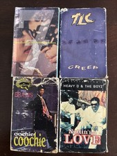 Vintage 80s/90s Hip Hop Cassette Single Lot Prince TLC MC Brains Heavy D picture