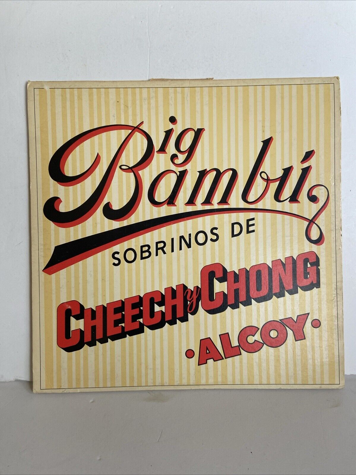 Cheech and Chong Big Bambu vinyl, 1972, SP-77014 VG With Paper