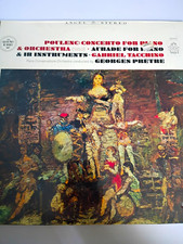 Angel Poulenc Concerto for Piano & Orchestra/Aubade LP Stereo Tacchino 36426 picture