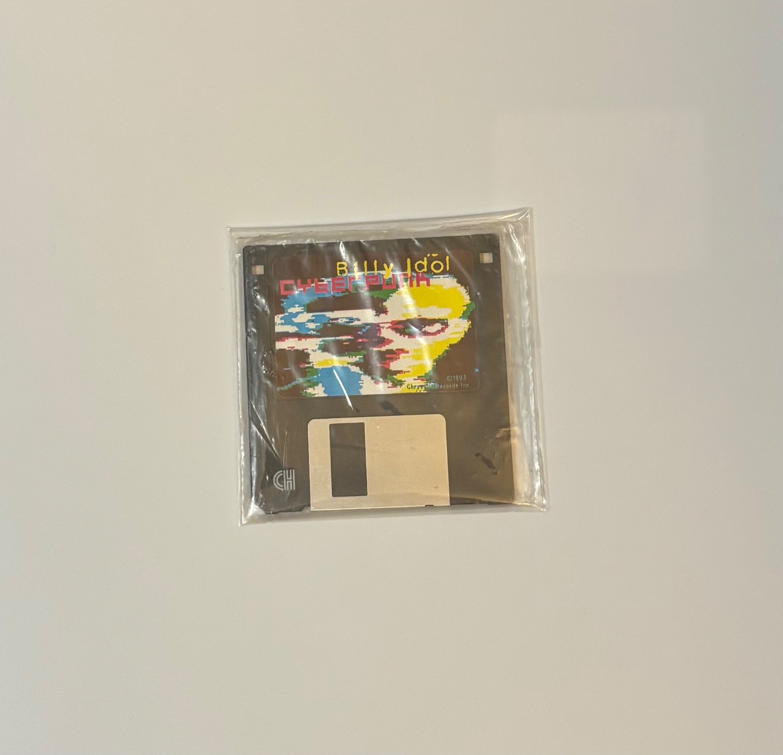 Vintage 1993 Billy Idol CYBERPUNK Promo Computer Press Kit Floppy Disc SEALED