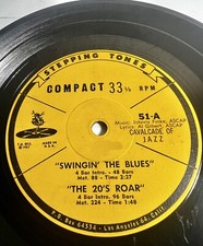 Rare 1937 JAZZ / BLUES Stepping Tones 7” 33 RPM CAVALCADE OF JAZZ 51A picture