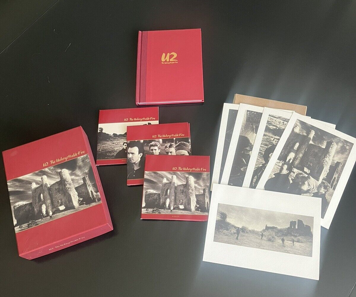 U2 The Unforgettable Fire Box Set 2009 - CDs, DVD, Book, Pictures - Like New