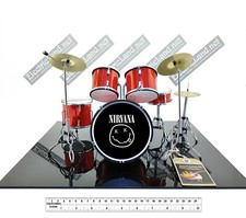 Mini Drum set NIRVANA NERVERMIND tribute scale 1:4 miniature gadget collectible picture