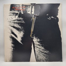 The Rolling Stones Sticky Fingers 1977 Reissue Vinyl LP Zip VG+/VG+ picture