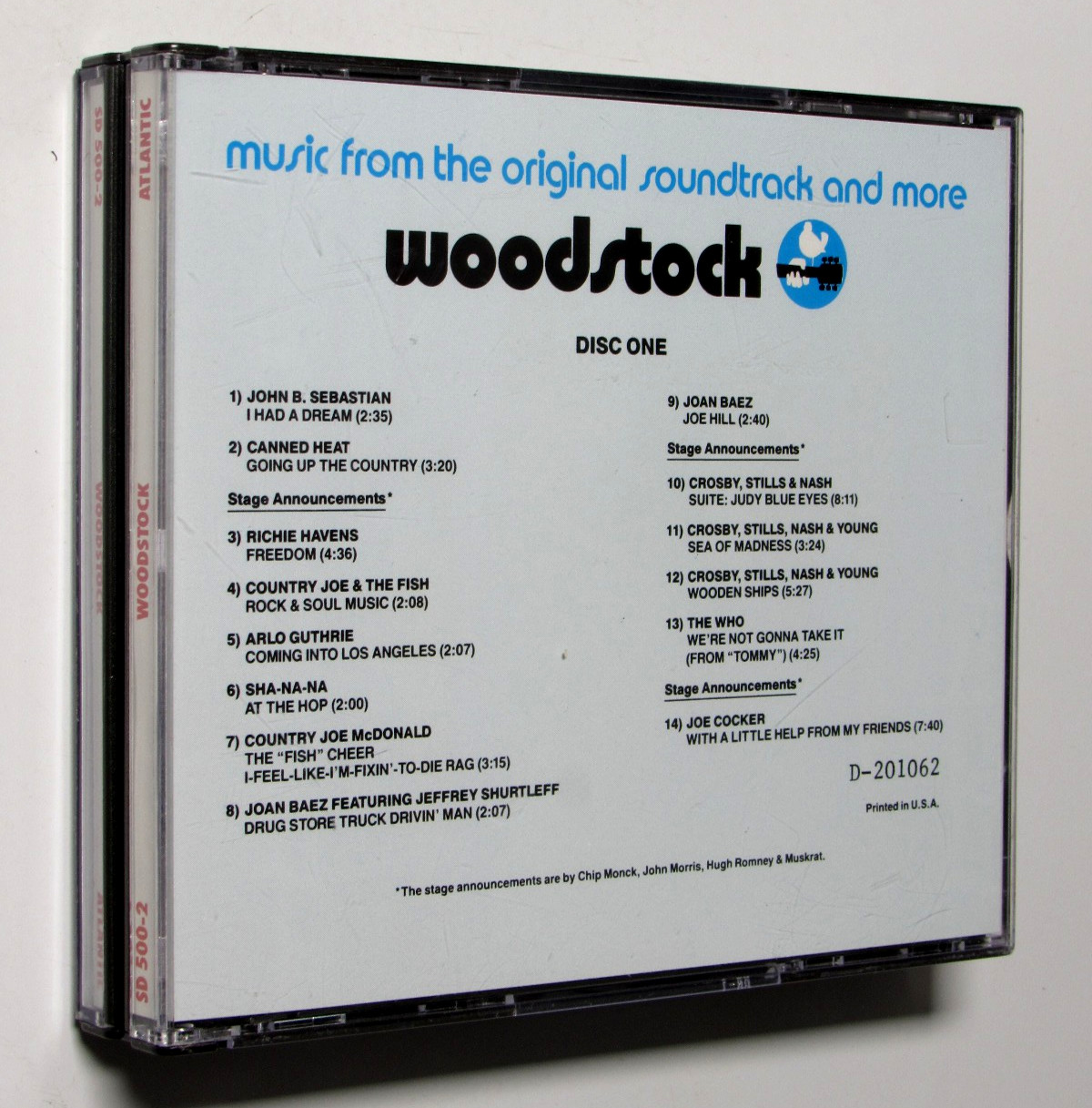 Woodstock Original 1970 Movie Soundtrack (CD BOX SET) The Who Jimi Hendrix FREE
